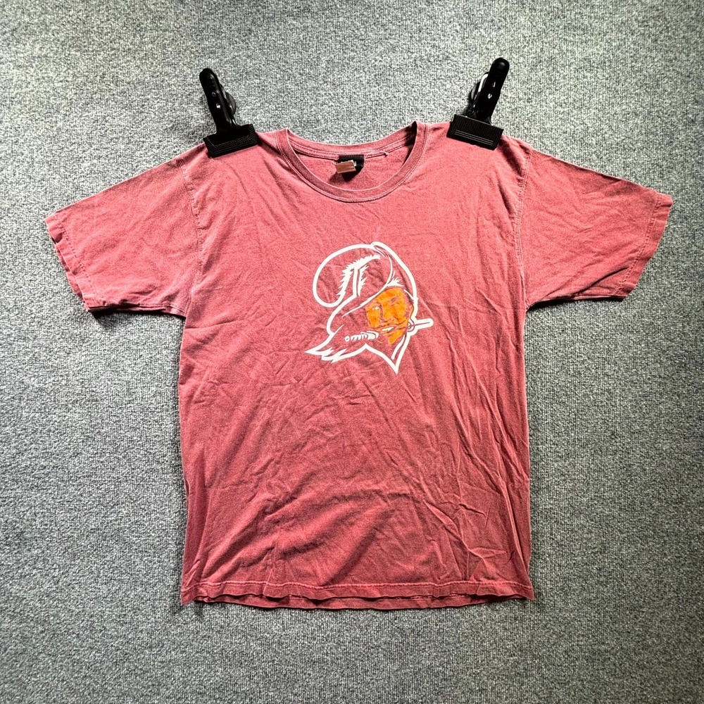 Vintage NFL Tampa Bay Buccaneers Team Apparel T-Shirt Mens Large Red Bucco Bruce